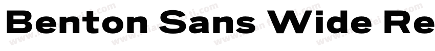 Benton Sans Wide Reg字体转换